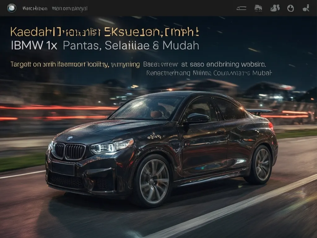 Deposit Pengeluaran BMW 1x